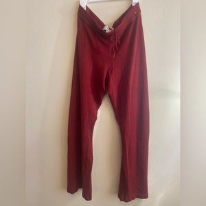Red merona knit pants size L.